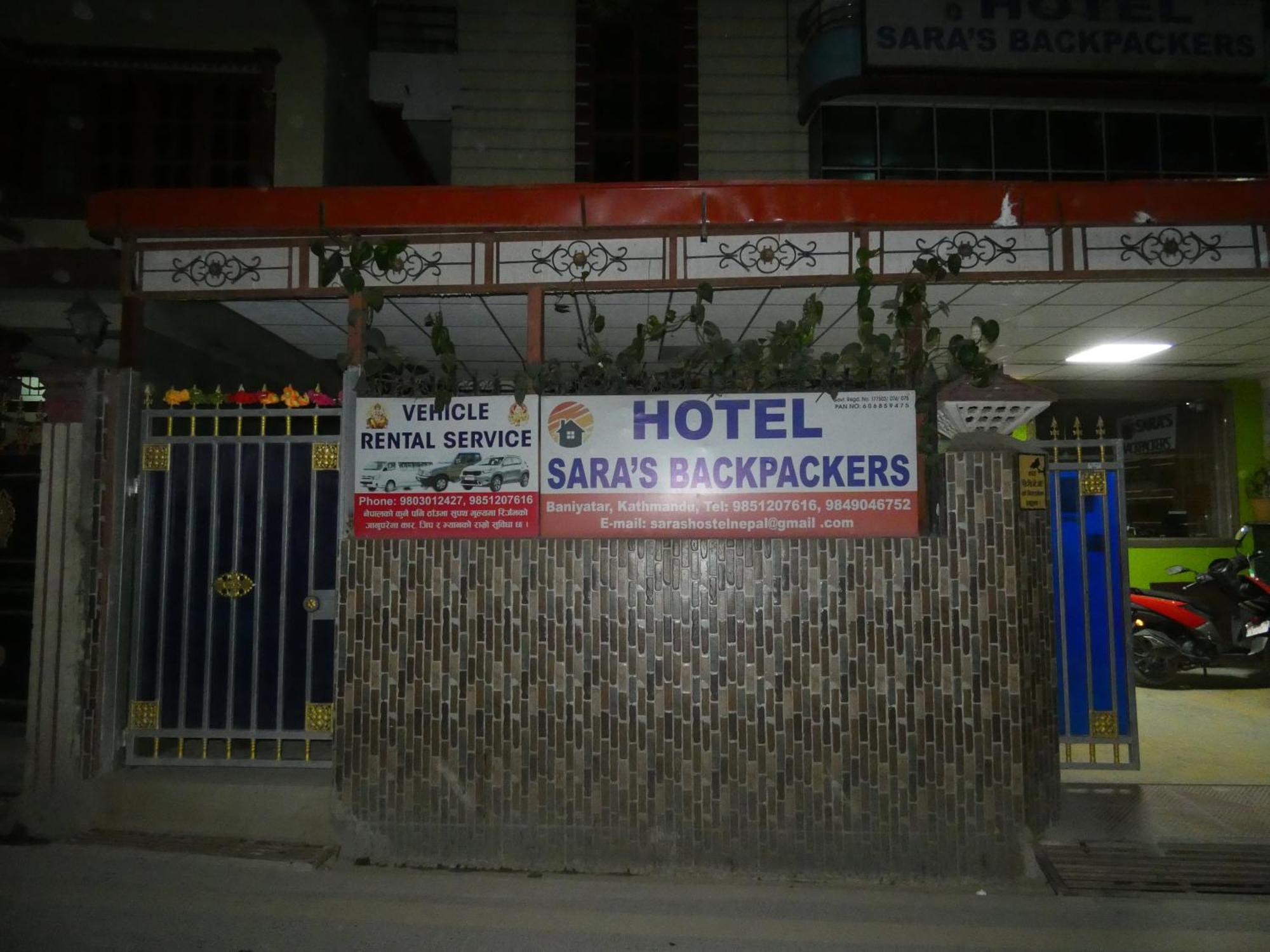 Sara'S Backpackers Hotel Kathmandu Exterior foto